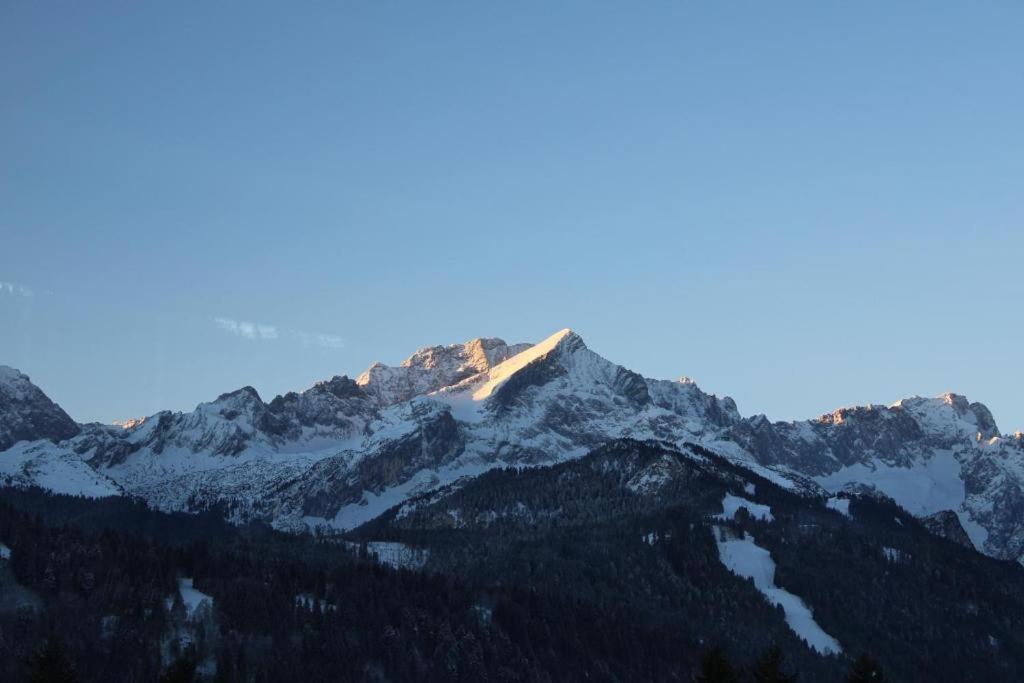 Pfeiffer Alm Am Sonnenhang Mit Blick Auf Die Zugspitze Garmisch-Partenkirchen Extérieur photo